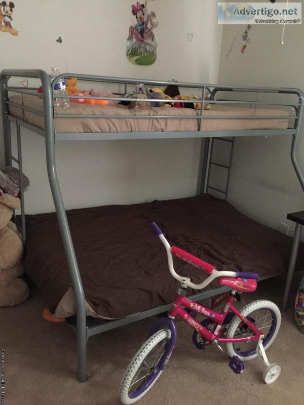 Bunkbed and kids bicycle for sale