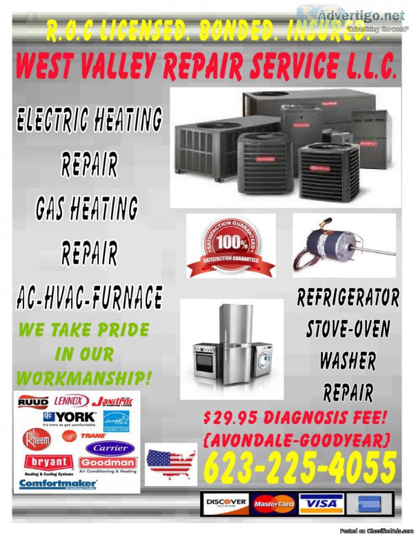 REFRIGERATOR Repair Call in the Experts affordable diagnosis 29.