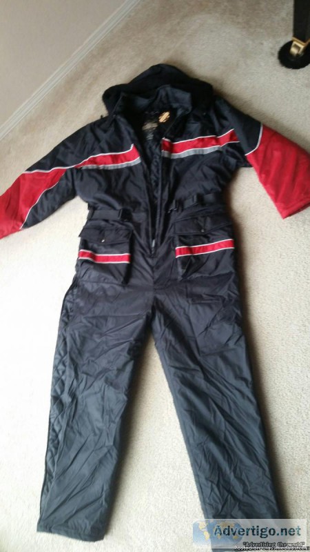 Guide Gear Snowmobile Black Skiing Ice Fishing Snowsuit Coverall