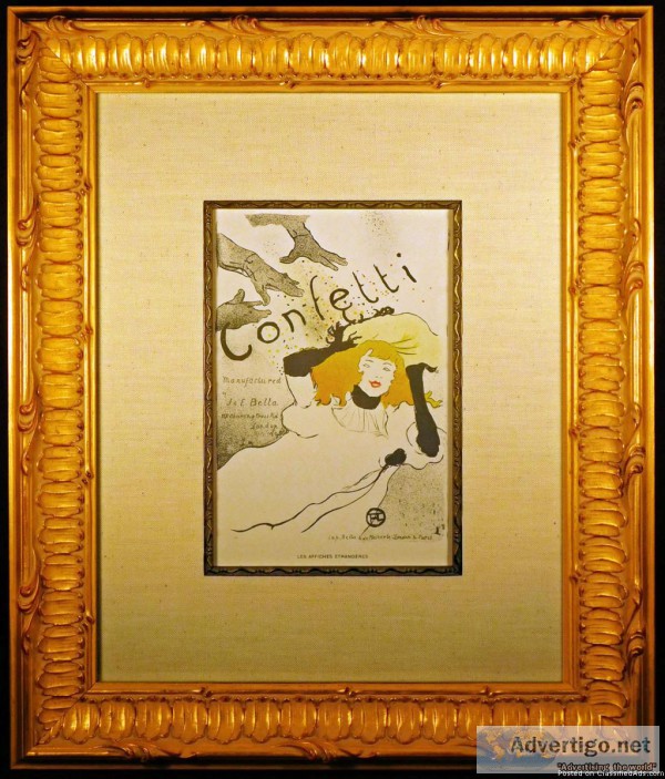 Confetti Original Lithograph after Toulouse-Lautrec