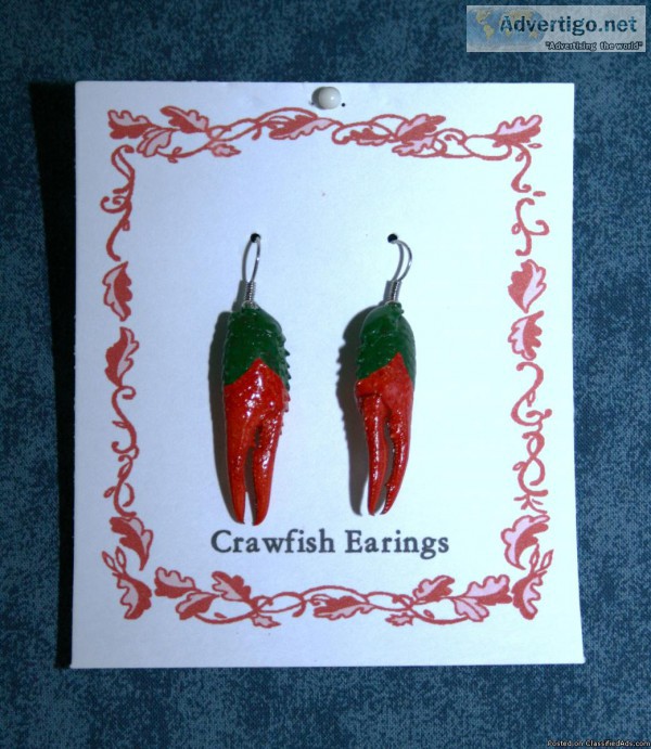 See Cajun EarringsChristmas tree OrnamentsGift items Made from R