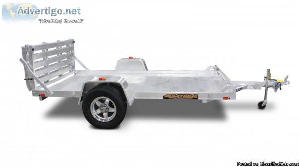 Aluma 6810H BT Aluminum Utility Trailer wBi-Fold Tailgate - Rabe