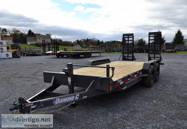 7x18 Equipment Trailer Wide Ramps