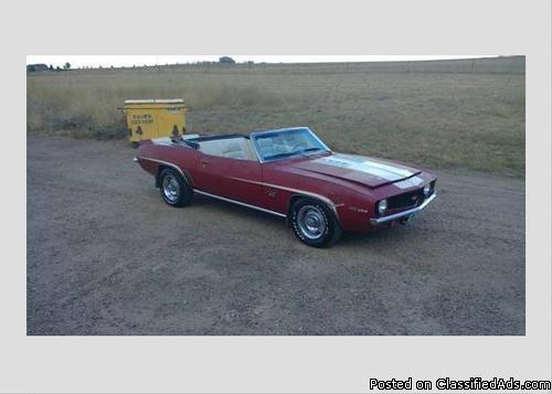 1969 Chevy Camaro 396 Convertible