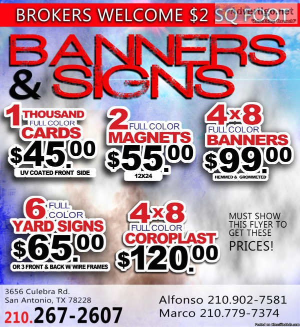 Banners Signs Magents and more