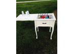 Table beverage service cabinet bar