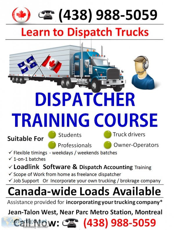 Truck dispatcher course CANADA, Montreal