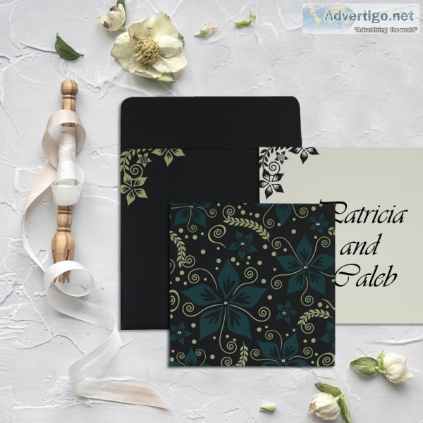 Cheap indian designer wedding invitation