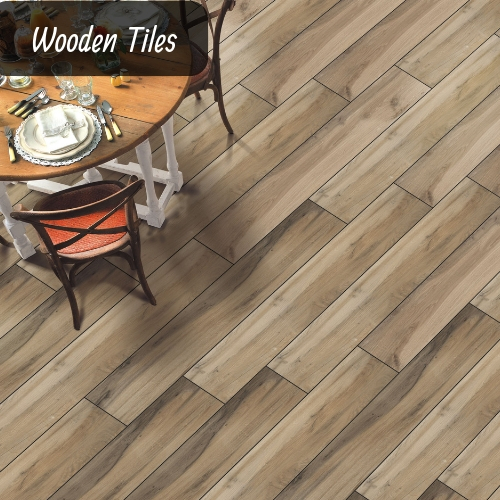 Wooden floor tiles 