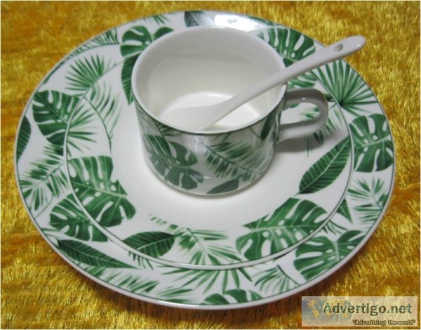 Porcelain plate and bowl and cup and mug