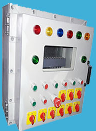 Flameproof vaccum control panel