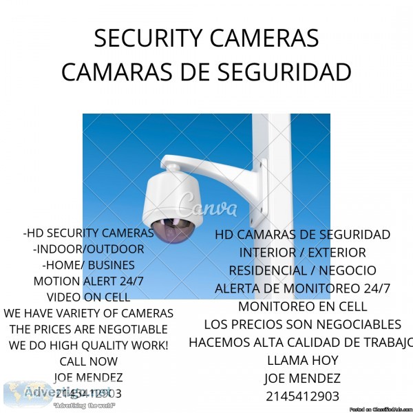 C&AacuteMARAS DE SEGURIDAD