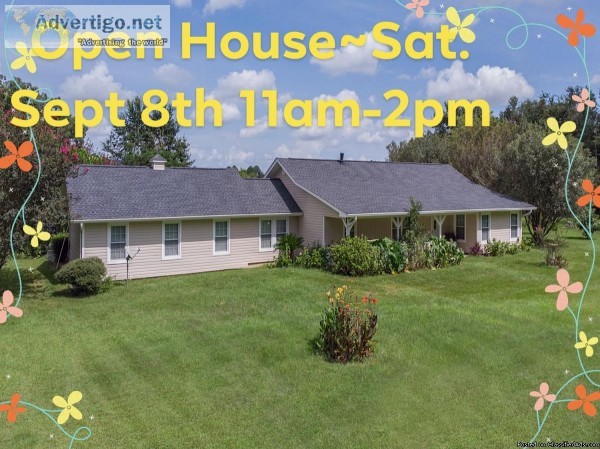 OPEN HOUSE Saturday Sept. 8 Time11am-2pm