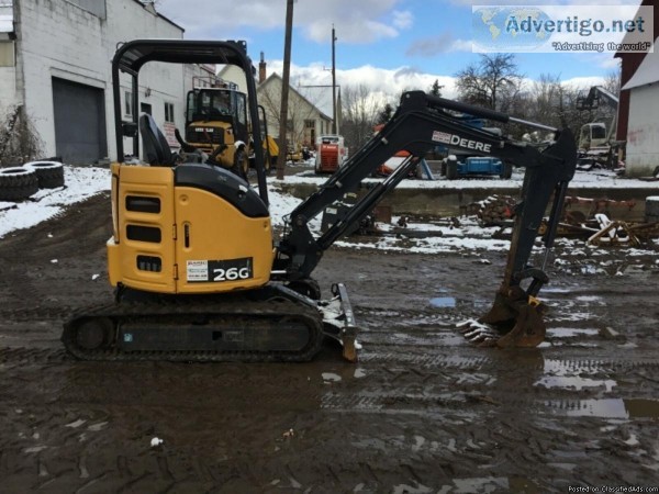 2016 John Deere 26G Mini Excavator