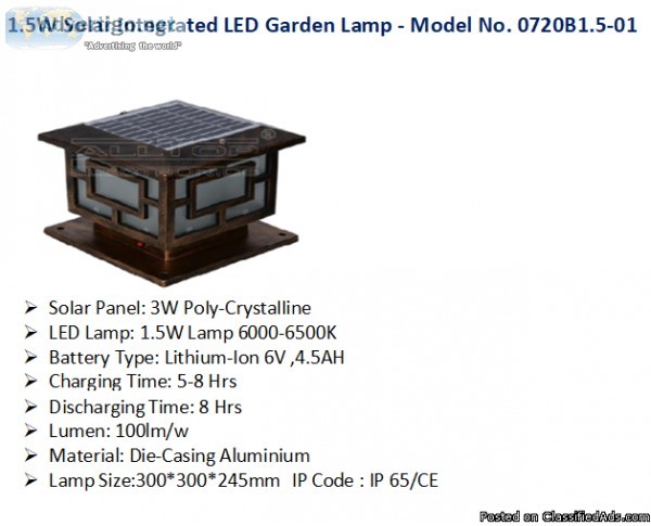 Solar garden light