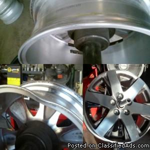 Powder Coat bent crack curb rash repair