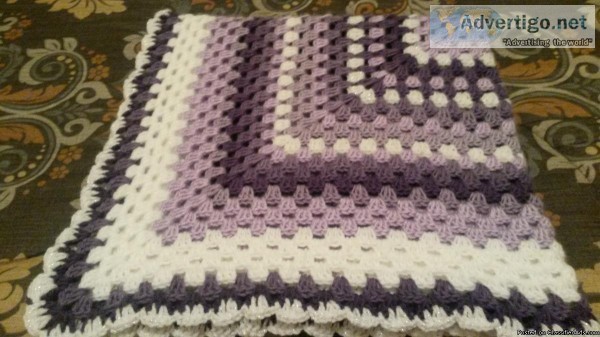 CROCHET BABY THROWS and OTHERS GRANNNY SQUARE