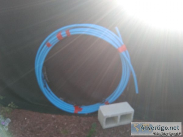 80 feet poly water line