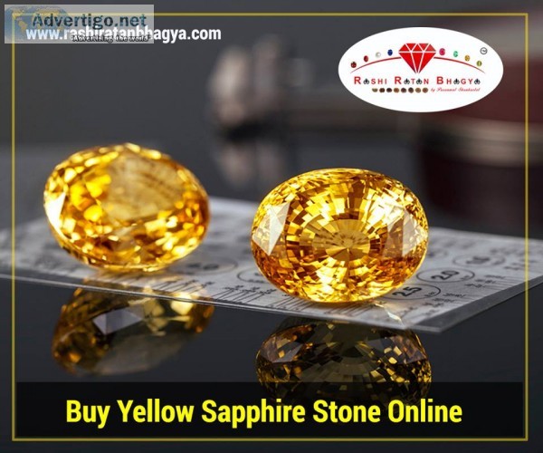 Buy yellow sapphire stone online