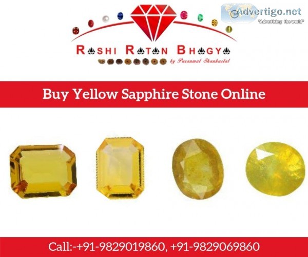 Buy yellow sapphire stone online