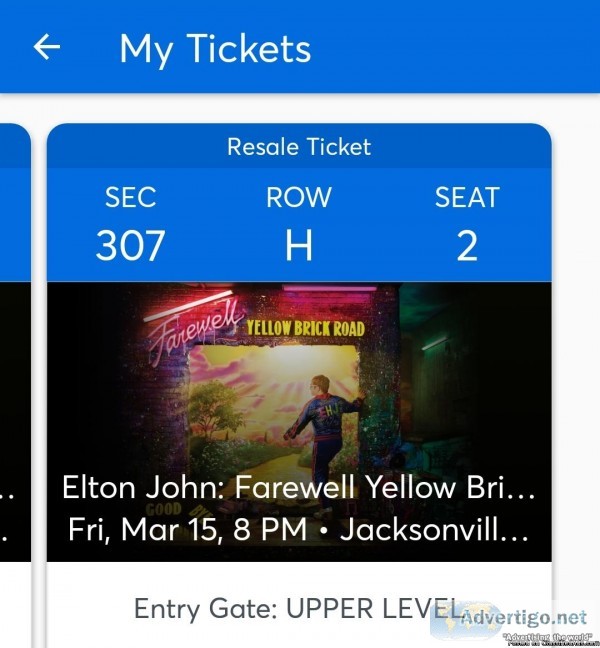 Elton John Concert Mar 15