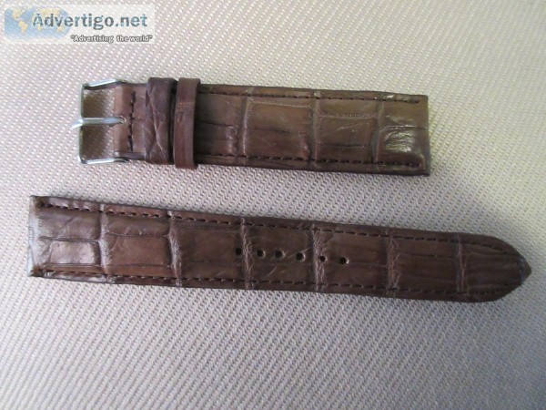 GENUINE ALLIGATOR WATCH BAND 20MM