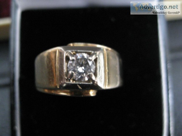 Man s Diamond Solitaire Ring