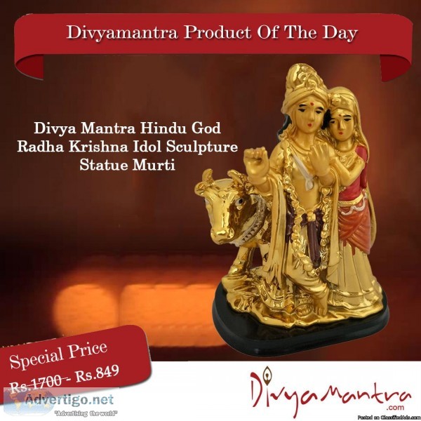 Buy Hindu God Radha Krishna Idol Sculpture Statue Murti