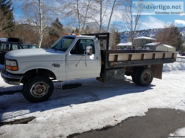 Ford F350 Diesel Flat Bed Hydraulic Lift Dump Bed