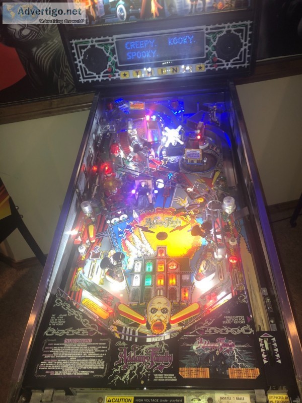 Addams family, the classic pinball game