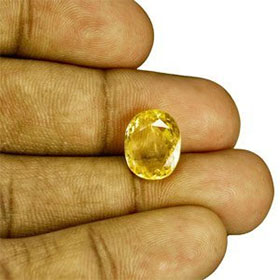 Yellow sapphire for luck and fortune