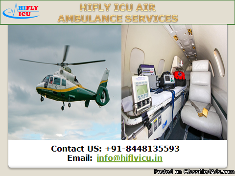 Cheapest-Price Hifly ICU Air Ambulance in Mumbai