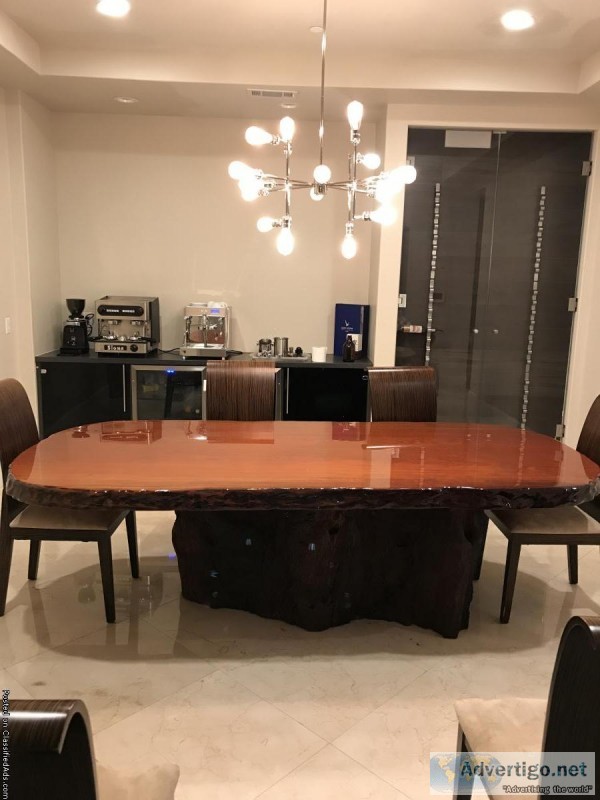 Dining table- Solid redwood