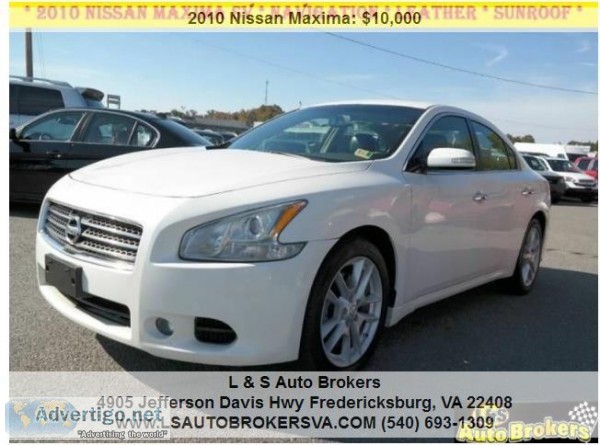 2010 NISSAN MAXIMA 3.5 SV NAVIGATIONLEAT HER