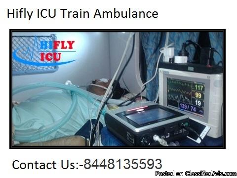 Low Cost ICU Train Ambulance in Delhi By Hifly ICU