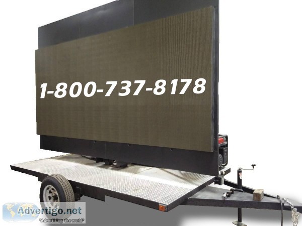 Trailer with LED Billboard Advertising