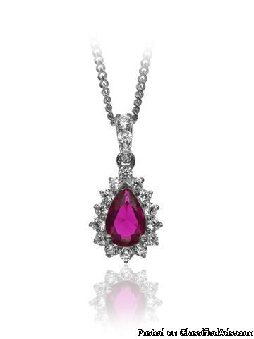 Diamond Ruby Pendants