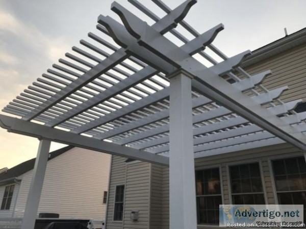 Pergolas and parts  Plastic Lumber  Fence Post and Rail