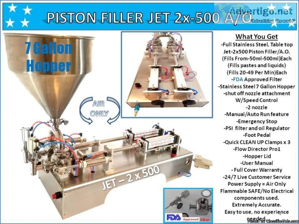 PISTON FILLER JET 2x-500 AO