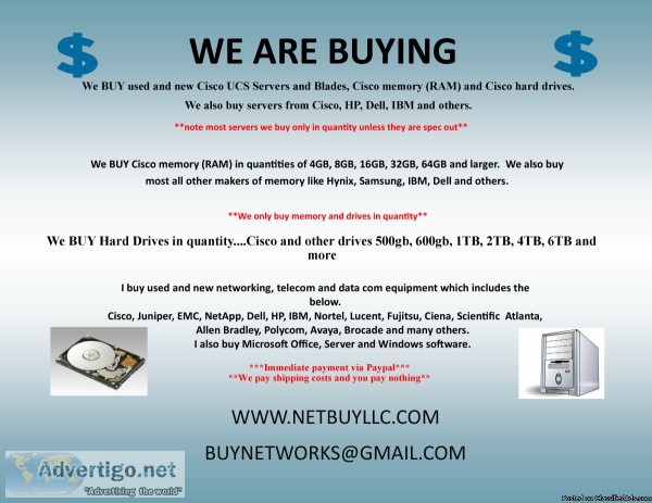 WANTED - WE ARE BUYING - We BUY from all over the USA Canada and