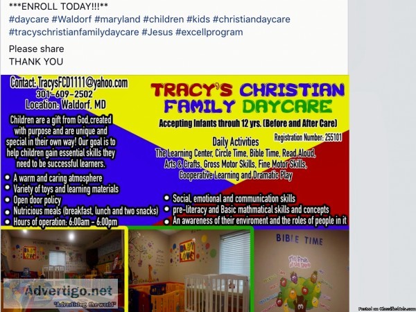 Tracy&rsquos Licensed Family Daycare