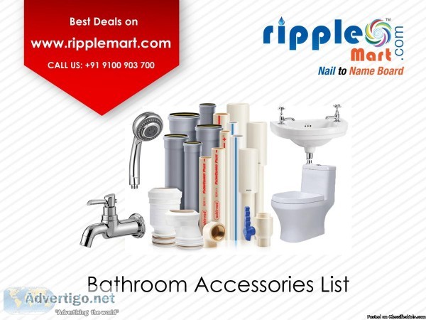 bathroom accessories list