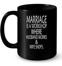 15% OFF - FUNNY QUOTE TEES - WORKSHOP - HUSBAND WORKS and WIFE S