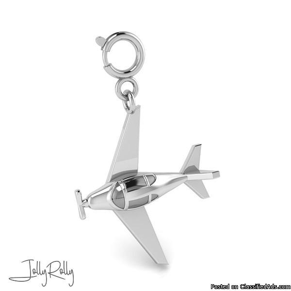 Charter Jet Charm and Silver Jewellery By JollyRolly