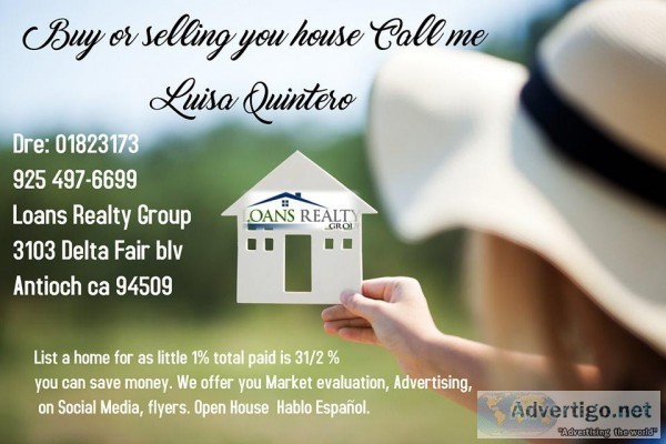 I will like to Assist you in Buying or Selling your house.