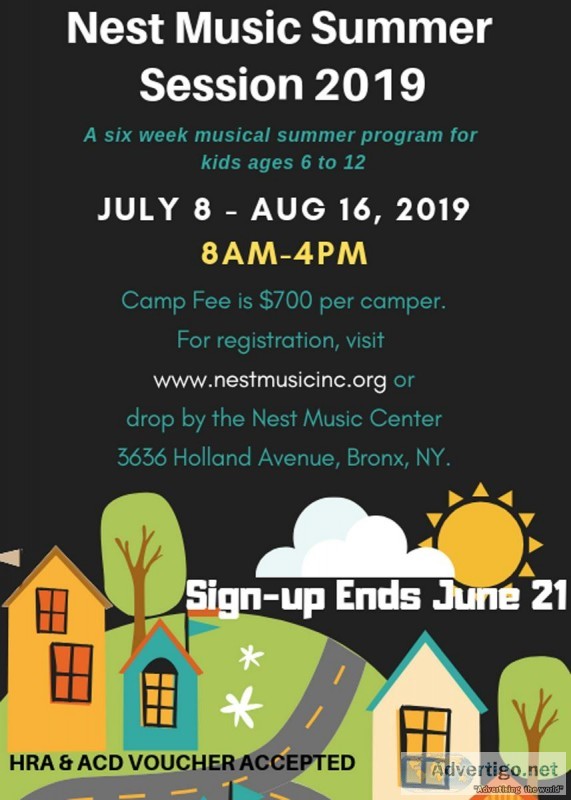 6 week summer music session