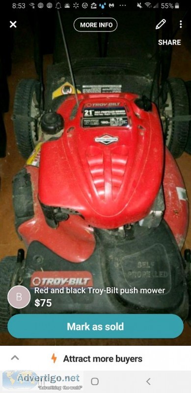 Troy Bilt Lawn Mower