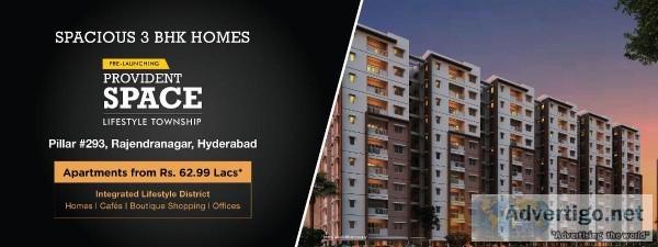3 BHK Flats in Rajendra Nagar Hyderabad - Provident Space