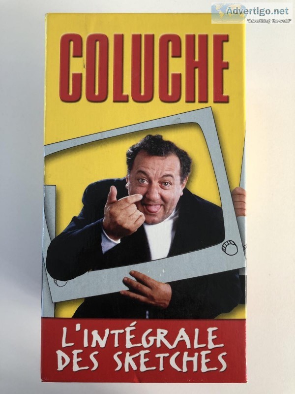 Coluche &ndash L Int&eacutegrale des Sketches &ndash 3 VHS Tapes