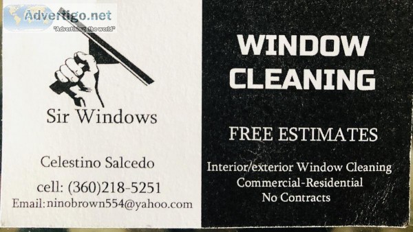 Sir windows cleaning service